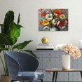 thumbnail image 2 of Acheng Burnt Orange Wall Decor Orange Red and Yellow Floral Wall Art Bedroom Daisy Poppy Flower Canvas Painting Bathroom Kitchen Pictures Modern Artwork Colorful Posters for Living Room Home 20x16inch, 2 of 6