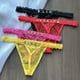 thumbnail image 5 of Tanga con letras de cristal y nombre personalizado, bragas de Bikini de encaje, Tanga de cintura baja, joyería corporal Sexy para regalo de esposa, 5 of 5