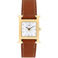 thumbnail image 2 of Pre-Owned Hermes Women's H-Watch 22mm Tan leather Wristwatch, 2 of 5