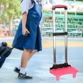 thumbnail image 3 of jiaping Backpack Hand Truck Aluminum Alloy Collapsible 2 Wheels Luggage Cart Compact Backpack Trolley for School Travel Outdoor Shopping Pink, 3 of 8