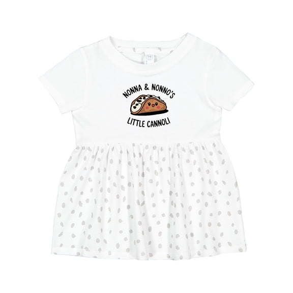 Inktastic Nonna and Nonno's Little Cannoli Cute Italian Grandparents Girls Baby Dress