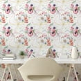 thumbnail image 2 of Ambesonne Vintage Peel & Stick Wallpaper for Home, Ribbon Lines Flowers Art, 13"x72", Pistachio Green Mustard, 2 of 5