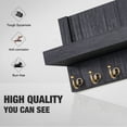 thumbnail image 4 of Key Holder for Wall, Dinosam Mail Organizer Wall Mount with 7 Sturdy Key Hooks and Mail Holder Shelf, Key Organizer Key Rack Entryway Wall Decor, Black, 4 of 6