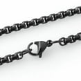 thumbnail image 4 of 2-7MM Stainless Steel Silver Gold Black Box Chain Mens Womens Necklace 7-40inch, 4 of 8
