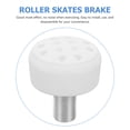 thumbnail image 2 of BESTOYARD Professional Roller Skate Toe Stops White Rubber Metal Easy Install for Skaters, 2 of 5