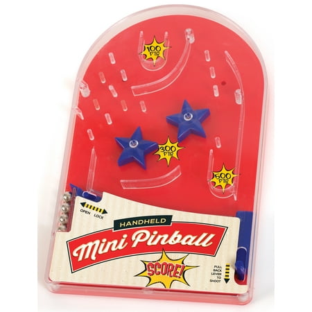 Hand Held Mini Pinball Game - Small Arcade Pinball Machine Travel Toy