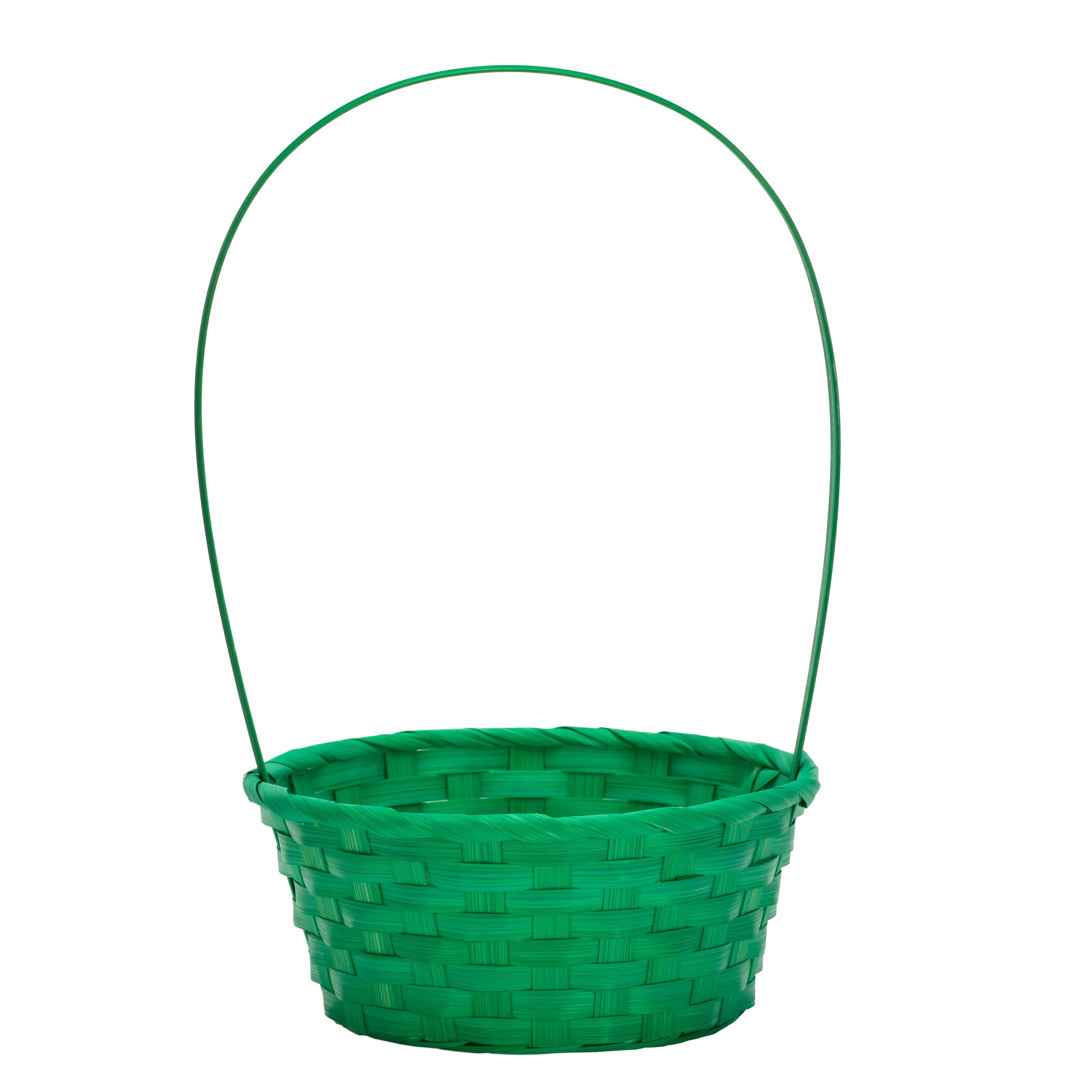 Way To Celebrate! Small Bamboo Easter Basket, Green