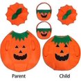 thumbnail image 4 of Disfraz de calabaza de Halloween para niños + bolsa de calabaza verde, 4 of 5