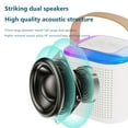 thumbnail image 3 of Y1 Portable Speaker System Stereo Sound Bluetooth-Compatible 5.3 (White 1 to 2), 3 of 6