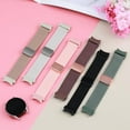 thumbnail image 5 of Magnetic Elastic Bands Compatible with Samsung Galaxy Watch 7/6/5/4/FE 40m 44mm/Galaxy Watch 6 Classic 43 47mm/Watch 5 Pro 45mm/Watch 4 Classic 42 46mm, 20mm One Click No Gap Stretchy Nylon Wristband, 5 of 9