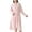 Light Pink, variant on Soft Fleece Bathrobe Cozy Kimono Robe Long Sleeve Shirtwaist Loungewear For Spa And Home Relaxation
