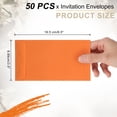 thumbnail image 2 of 50 Pcs Invitation Envelopes, 3.5 x 6.5 Inch Card Envelopes for Greeting Card, Wedding Invitations, (Orange), 2 of 7