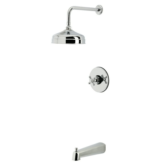 Kingston Brass KB6331BX Metropolitan Single-Handle Pressure Balanced Tub and Shower Faucet, Polished Chrome