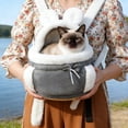thumbnail image 3 of BotaniNest Cat Double Pocket Cat Front Pack Carry For Warm Travel For And Cats Backpack, 3 of 6