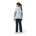 thumbnail image 4 of French Toast Girls School Uniform Short Sleeve Picot Collar Interlock Polo Shirt, 4 of 9