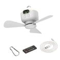 thumbnail image 3 of Ventilador de techo con luz blanca, velocidad del viento ajustable con herramienta de iluminación remota, lámpara de ventilador para el hogar,, 3 of 9