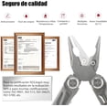 thumbnail image 2 of 28 en 1 Navaja Multiherramientas de Acero Inoxidable, Juego de Cuchillos de Alicates de Herramientas con Funda,destornillres, destornillres, abridor de botellas(negro), 2 of 3