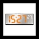 thumbnail image 3 of Control de Voz Reloj Despertador con Espejo Temperatura Digital Alarma Dual Snooze Escritorio Reloj de Mesa Modo Nocturno 12/24H (Naranja), 3 of 10