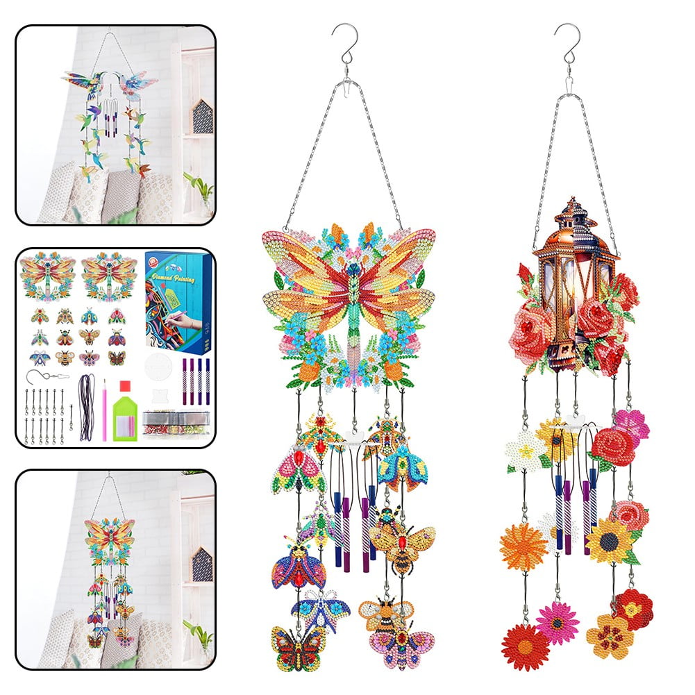 Premium Diamond Picture Wind Chime Exquisite For Crystal Diamond Set for Window