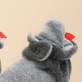 thumbnail image 5 of Quealent Baby Booties Cozy Fleece Slippers Soft Baby Shoes With Gripper Soles, Winter Infant Newborn Crib Sock Shoe Warm Footwear First Walkers Gray for Size 4.5, 5 of 7