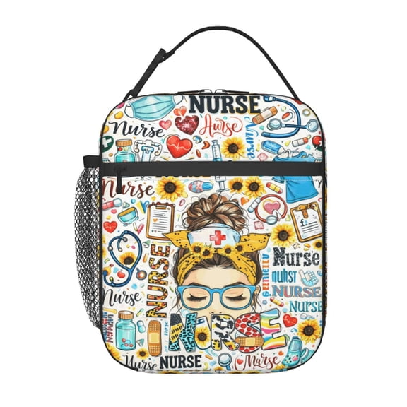 Nurse Appreciation Gift Lunch Bag Reusable Thermal Lunch Tote with Handle for Women and Men