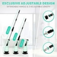 thumbnail image 3 of Electric Spin Scrubber, Cordless Shower Scrubber with Extendable Handle, Power Scrubber with 9 Replaceable Brush Heads, Floor Scrubber Shower Cleaning Brush Household Tools for Bathroom Kitchen Pool, 3 of 11