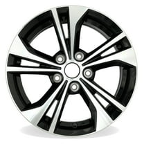 16" Single 16x6.5 Machined Black Alloy Wheel For Nissan Sentra 2020-2023 OEM Design Replacement Rim