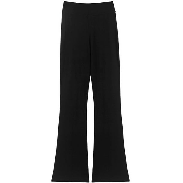 Pantalones de baile para niños, pantalones de práctica de baile de otoño para niños y niñas, pantalones de campana negros de algodón para baile latino