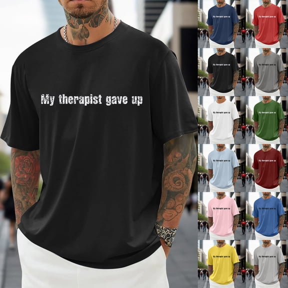 Xlt T Shirts for Men Tall White Classic Loose Fit Crewneck Going Out Tees Solid Color Shirt Casual Short Sleeve Summer Basic Tops