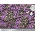 thumbnail image 3 of Soimoi Poly Georgette Fabric Leopard & Tiger Animal Skin Print Fabric by Yard 42 Inch Wide, 3 of 3