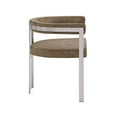 thumbnail image 6 of Meridian Furniture Marcello Brown Velvet Dining Chair (Set of 2), 6 of 8