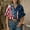Navy, variant on WCJM Women's Fourth of July 250th Printed Top Flag Button Up Long Sleeve Ruffled Cuffs Pleated Loose Fit(Watermelon Red,S)