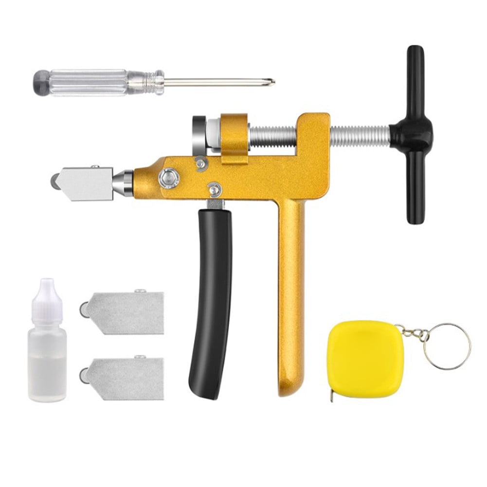 3 In 1 Glass Tile Cutter Set With Cutter Wheel Tile Opener Manual Tool For Diy Fangkenuo