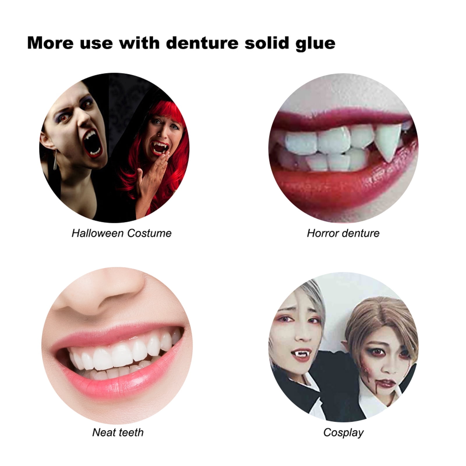 Alvantor Temporary Tooth Replacement Kit, Missing Tooth Fix, Moldable Dental Wax for Cosplay, Halloween, Gaps & Cavities - Safe, Reusable & Durable