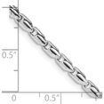 thumbnail image 2 of 14K White Gold Wg Hand Polished 3mm Fancy Link Chain (22 X 3) Made In Peru wlk709-22, 2 of 5