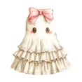 thumbnail image 2 of Cute Ghost Shirt Comfort Colors, Coquette Halloween Shirt, October Vibes Shirt for Women Oversized Crewneck Tee, 2 of 7