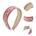 thumbnail image 3 of Unique Bargains 1 Pc Exquisite Holiday Style Flat Headband Rose Red, 3 of 6