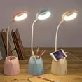 thumbnail image 3 of USB Rechargeable LED Touch Table Lamp Flexible Reading Light with Phone Holder, 3 of 10