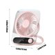 thumbnail image 3 of Ventilador portátil de pared o de pie, recargable por USB, con múltiples velocidades, ideal para viajes, hogar, oficina y dormitorio., 3 of 7