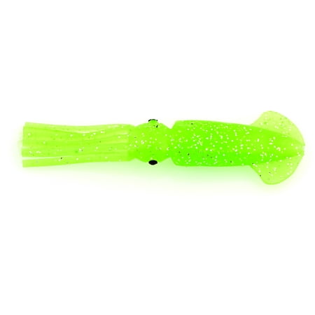 UPC: 0015789219147 | P-Line PRCS35-304 Rock Cod SquidRig 2Hk 3-1/2 Solid Glow GreenGlitter