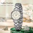 thumbnail image 6 of Women's Quartz Watch Durable Scratch-Resistant Women Watches with Stainless Steel Strap 3ATM Waterproof Lady Wristwatch Gift for Woman Mother's Day Gifts, 6 of 7