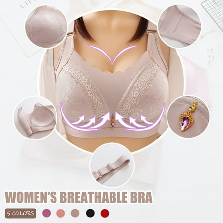 

Rong Yun Women s Fashion Printed Shoulder Strap Underwear Nipple Comfortable Bra(Buy 2 Get 1 Free)