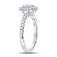 thumbnail image 3 of Aura Jewel 1.6 Ct Round Cut Diamond Ring for Her - 14K White Gold Plated Wedding Ring - Unique Engagement Wedding Ring for Women - Christmas Special Gift for Her - Anniversary Gift for Wife, 3 of 3