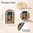 thumbnail image 2 of Christmas Wooden Hanging Painting Frame, Decorative Holiday Wall Artwork, Festive Photo Frame Ornament for Home, Party, Door and Seasonal Display, 2 of 5