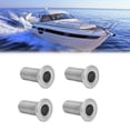 thumbnail image 3 of Barbed Hose Fitting, Marine Thru Drain Threaded Fitting Solid Construction  For 1in Interface For Yacht, 3 of 8
