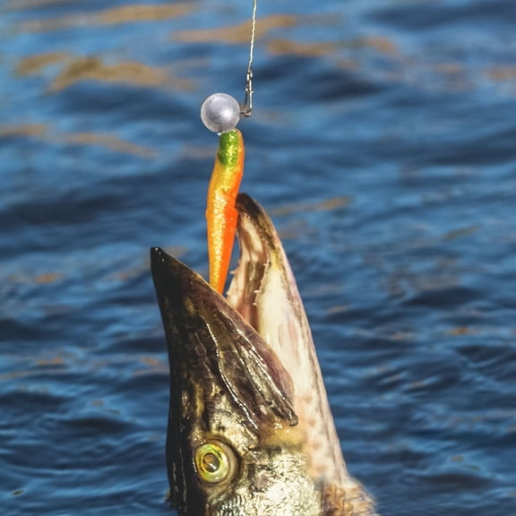 Fish Hook for Soft Plastic Lures, Micro Round Ball Head/crappie Jigs Weedless Anti-snag, Finesse Bass Trout Fishing, Easter Gift Idea, A
