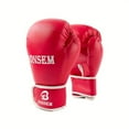 thumbnail image 1 of Youkk PU Training Sparring Gloves For Kickboxing Durable And Reliable Hand Protection Wide Application 8OZ-B1 Red, 1 of 6