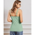 thumbnail image 4 of Attraco Womens Tank Top with Built-in Padded Bra Adjustable Wide Strap Camisole Cotton Cami Shirts, 4 of 6