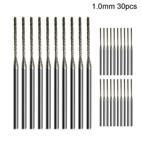

30Pcs Diameter 2.35Mm Gems Diamond Drill Bits Lapel Jewelry Engraving Hole Tool