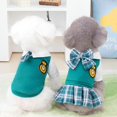 thumbnail image 3 of Ropa para cachorros Primavera 23 Traje de pareja de estilo universitario Teddy Bixiong Ropa casual de moda para perros para el cabello, 3 of 6